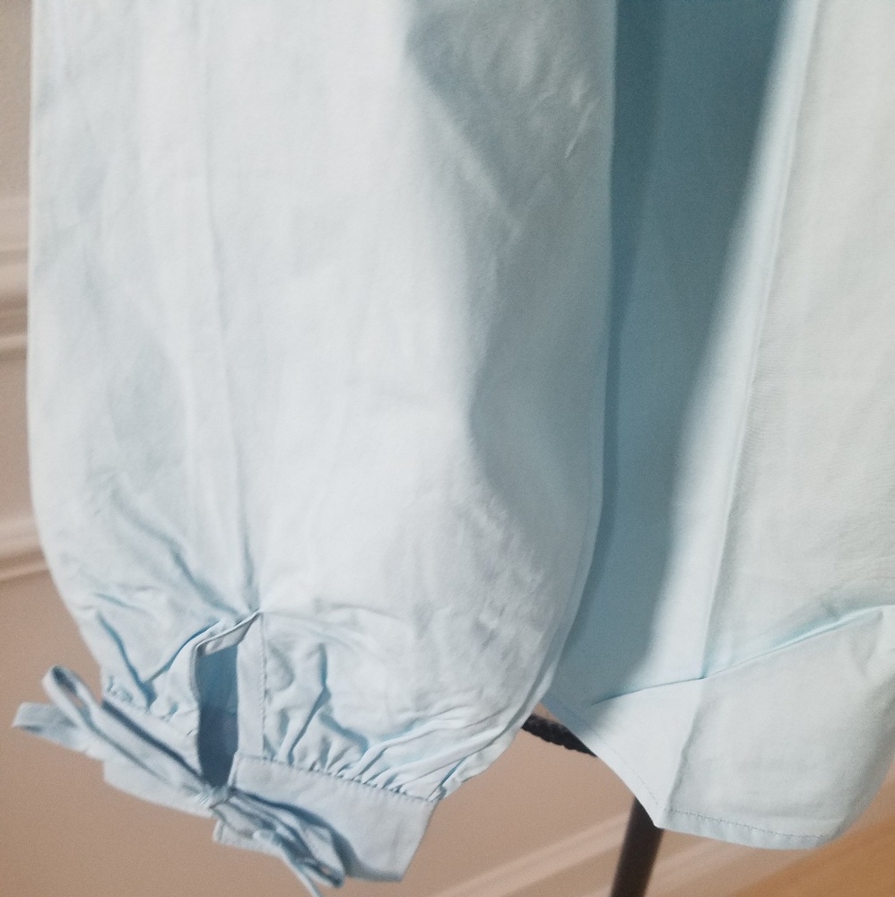 Baby Blue cold shoulder top - Picture 3 of 4